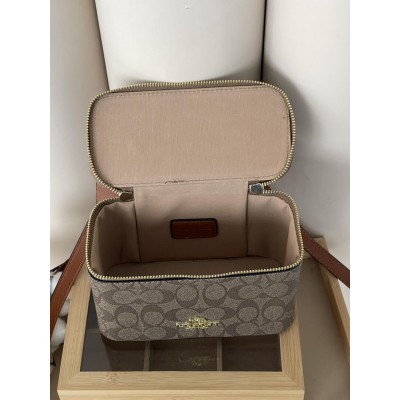 Сумка женская Coach Ava Crossbody Bag бежевый через плече Коуч кросс боди