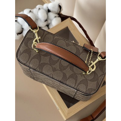 Сумка женская Coach Ava Crossbody Bag бежевый через плече Коуч кросс боди