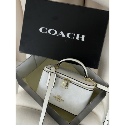 Сумка женская Coach Ava Crossbody Bag белый через плече Коуч кросс боди