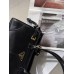Жіноча сумка Prada Bonnie Medium Leather Handbag через плече чорний Прада