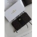 Гаманець Coach Accordion Zip Wallet Коуч жіночий великий шоколадний