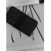 Гаманець Coach Accordion Zip Wallet Коуч жіночий великий шоколадний