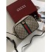 Жіноча сумка Gucci Ophidia чорно-бежевий кросс боді через плече Гучії