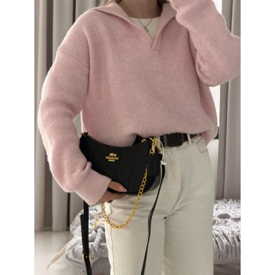 Жіноча сумка Coach Teri Shoulder Bag With Quilting чорний через плече Коуч Тері