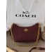 Сумка жіноча Coach Teri Shoulder Bag With Quilting бордовий через плече Коуч Тері