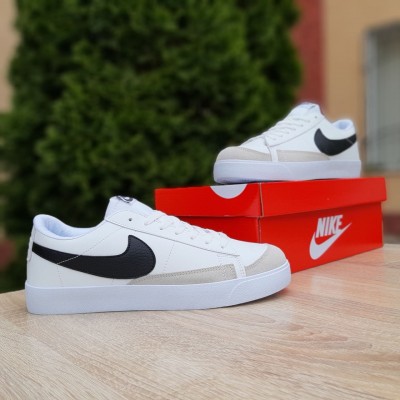 Nike blazer low белые с черным, Размер 42