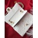 Сумка жіноча клатч через плече Chanel Classic Double Flap Bag Camellia PREMIUM Шанель білий золото