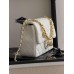 Клатч жіноча сумка Chanel Mini Lambskin Coco Charms Rectangular Classic через плече білий Шанель маленька