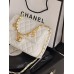 Клатч жіноча сумка Chanel Mini Lambskin Coco Charms Rectangular Classic через плече білий Шанель маленька