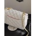 Клатч жіноча сумка Chanel Mini Lambskin Coco Charms Rectangular Classic через плече білий Шанель маленька