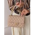 Клатч жіночий сумка Chanel Mini Lambskin Coco Charms Rectangular Classic через плече бежевий Шанель маленька