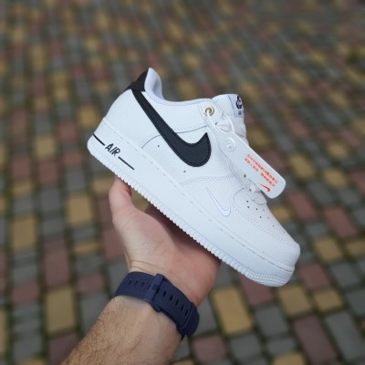 Nike AIR Force 1 AF-1 '82 Белые с черным, Размер 41