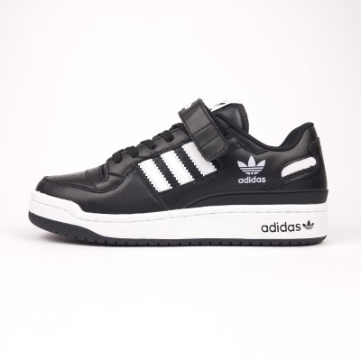 Adidas Forum LOW Чорні на білій шкіра, Розмір 45 Adidas Forum LOW Чорні на білій шкіра, Розмір 45