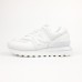 New Balance 574 Legacy белая кожа/сетка, Размер 41