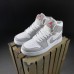 Nike Air Jordan 1 MID білі з сірим срібляста кома, Розмір 36