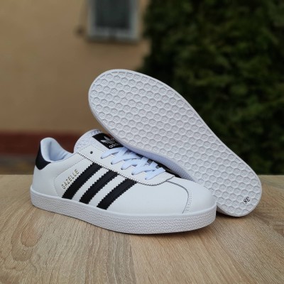 Adidas Gazelle білі з чорним, Розмір 37