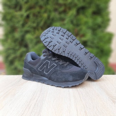 New Balance 574 чорні замшева N, Розмір 37