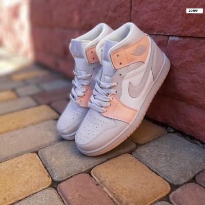 Nike Air Jordan 1 серые с пудрой, Размер 36