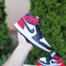 Nike AIR Jordan 1 retro высокие белые с черным и красным, Размер 38