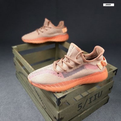 Adidas Yeezy Boost 350 серо коричневые с оранжевым, Размер 38