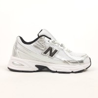 New Balance 740 белые с черным и серебром, Размер 44