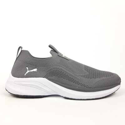 PUMA SOFTRIDE тапкие мокасины слипоны темно серые на белом, Размер 44 PUMA SOFTRIDE тапкие мокасины слипоны темно серые на белом, Размер 44