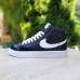Nike Blazer Mid черные на белом, Размер 45