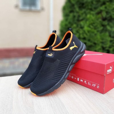 Puma чорні з помаранчевим, Розмір 36