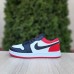 Nike Air Jordan 1 low Білі з чорним та червоним, Розмір 37