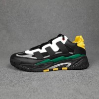 Adidas Niteball Черные с белым с зеленым, Размер 41