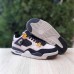 Nike AIR Jordan 4 Retro бежеві з чорним, Розмір 38