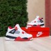 Nike Air Jordan 4 Білі з червоним, Розмір 36