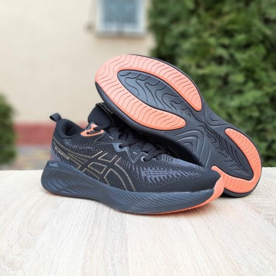 Asics GEL-CUMULUS 25 черные с оранжевым, Размер 44