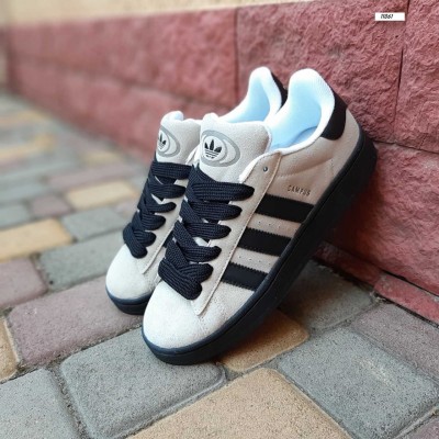 Adidas CAMPUS серые с черным, Размер 44