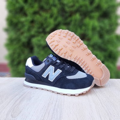 New Balance 574 чорні з сірим, Розмір 38