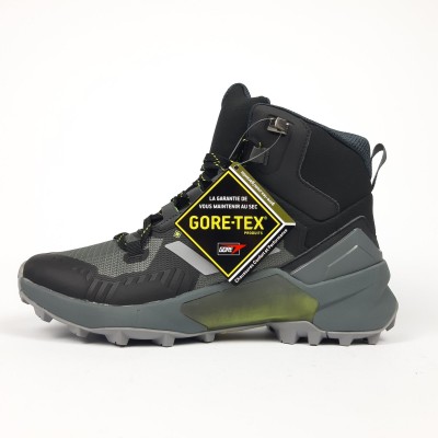 Adidas TERREX SWIFT R3 GTX High високі сірі білі смужки, Розмір 41