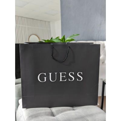 Фірмова упаковка великий пакет Guess, упаковка на подарунок. Подарункова брендова упаковка Гесс Фірмова упаковка великий пакет Guess, упаковка на подарунок. Подарункова брендова упаковка Гесс