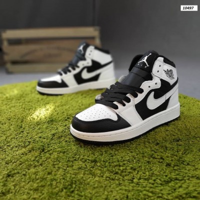 Nike Air Jordan 1 белые с черным, Размер 42