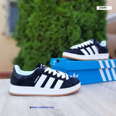 Adidas CAMPUS 00s черные с белым на бежевом, Размер 40