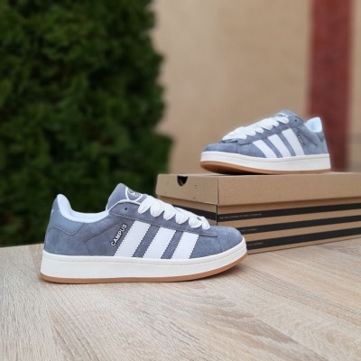 Adidas Campus серые с белым, Размер 43