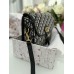 Женская сумка кросс боди Кристиан Диор черный текстиль Dior