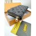 Мужской кошелек Louis Vuitton серый классик Луи Витон кошелек унисекс