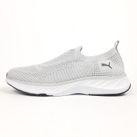 PUMA SOFTRIDE тапкие мокасины слипоны светло серые, Размер 42