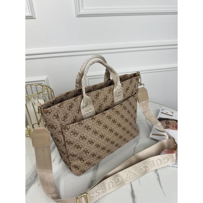 Сумка жіноча Guess Medium Гесс шопер бежевий шоппер
