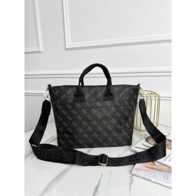 Сумка жіноча Guess Medium Гесс шопер коричневий шоппер