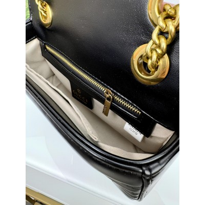 Сумка женская Gucci Marmont Mini Shoulder клатч Гуччи черный
