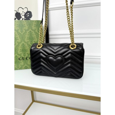 Сумка женская Gucci Marmont Mini Shoulder клатч Гуччи черный