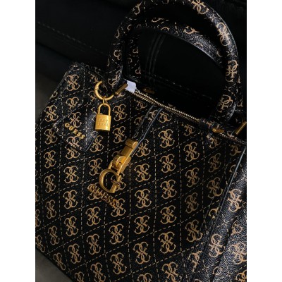Сумка женская Guess James medium коричневый через плечо Гесс Премиум