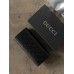 Жіночий гаманець Gucci чорний стьобаний подвійний Гччі