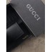 Жіночий гаманець Gucci чорний стьобаний подвійний Гччі